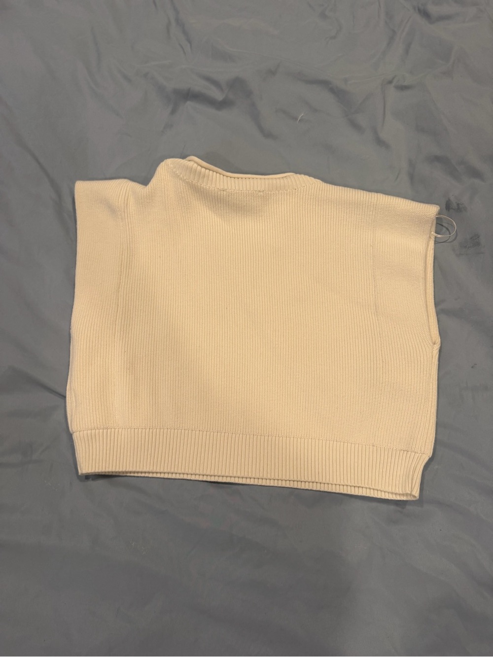 Ivory Crewneck Sweater with Crystal Bow Accents - Picture 2 of 2